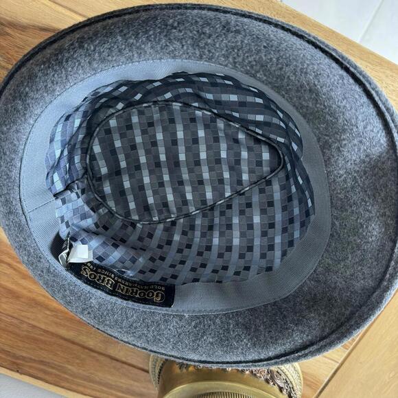 Goorin Bros Gray Wool Fedora Style Hat Size M - Picture 6 of 7